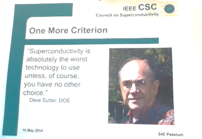 Ещё один критерий использования сверхпроводимости.